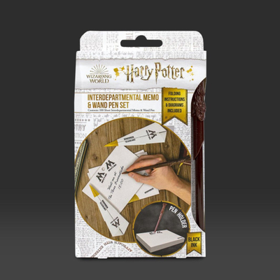 Set shënimesh Harry Potter Memo Pad & Pen, 100 fletë, stilolaps shkop magjik, shumëngjyrësh