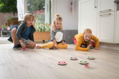 Lojë dyshemeje BS Toys Indoor Curling, për kalamaj 6+, shumëngjyrëshe