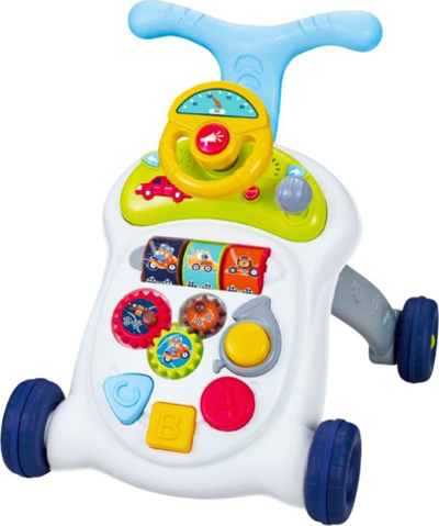 Ecëse interaktive për bebe LEAN Toys 22630, me timon drita dhe tinguj, plastike, multikolor