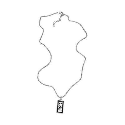 Qafore për meshkuj Diesel Dogtags DX1515040, e argjendtë