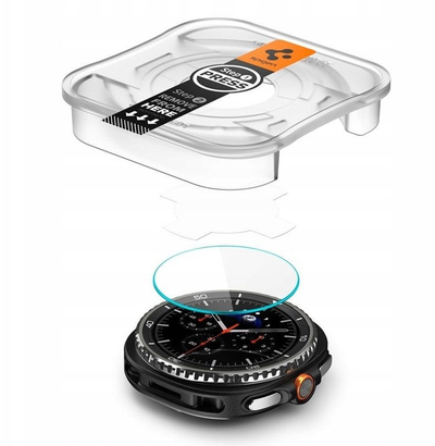 Xham mbrojtës Spigen Glas.tR EZ Fit, Samsung Galaxy Watch8 Classic, paketë 2 copë, transparent
