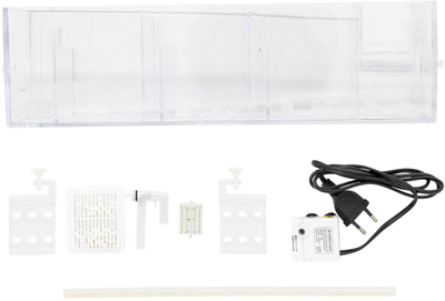 Filter sipërfaqësor akuariumi Aqua Natura, 4 dhoma, 300 l/orë, transparent
