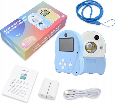 Kamerë për kalamaj Shona KCP04 Drukus Pro, me printer termik, ekran 2.4", blu