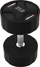 Hantel HMS Polyurethane Dumbbell, 27.5 kg, dorezë e gdhendur, e zezë