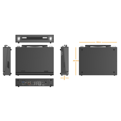 AVMATRIX Switcher Streaming 6-Ch SDI/HDMI Portativ 13.3