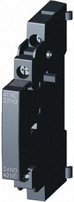 Kontakt ndihmës Siemens 3RV2901-1A, 1NO 1NC, montim anësor, seri S00 S0