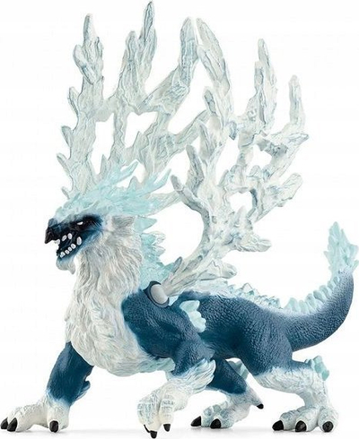 Figurinë lodër Schleich Eldrador Ice Dragon, 28 cm, krahë fleksibël, blu