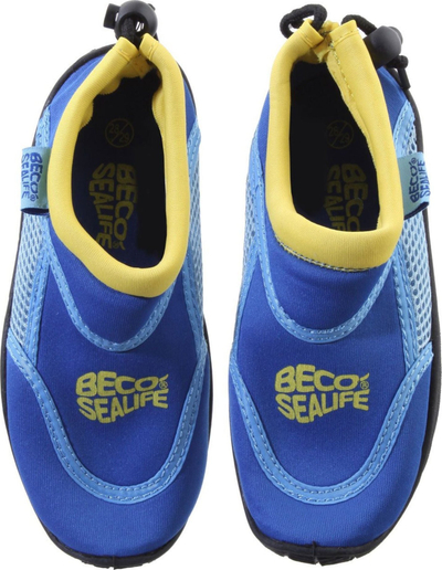 Këpucë uji për fëmijë Beco Sealife, neopren, nr 33, blu me të verdhë