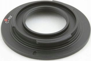 Адаптер за објектив Pixco SAMSUNG NX во C-Mount M25 Tevidon, дуралуминиум, црн