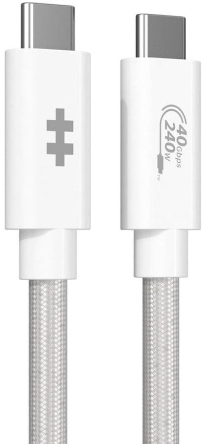 Kabllo USB-C HYPER HyperDrive Next USB4 Gen 3x2, 1.2 m, 240W, e bardhë