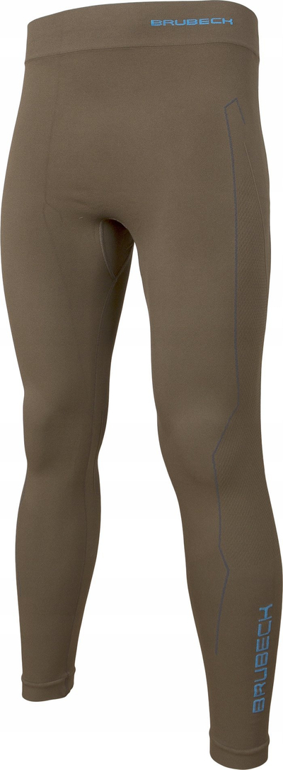Leggings termike Brubeck Ranger, mas XXL, i mbajnë mirë ngrohtë, ngjyrë kaki