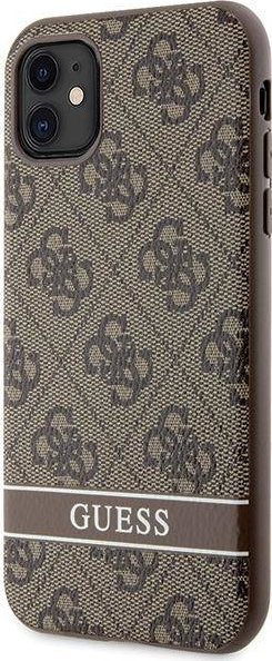 Kapak telefoni Guess GUHCN61P4SNW, për iPhone 11 XR, hardcase, kafe