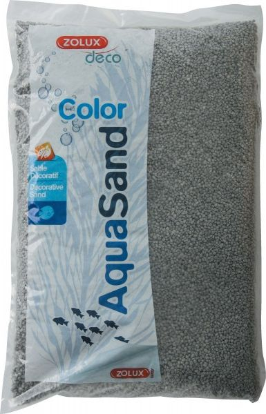 Rërë për akuarium Zolux Aquasand, 1 kg, ngjyrë hirtë