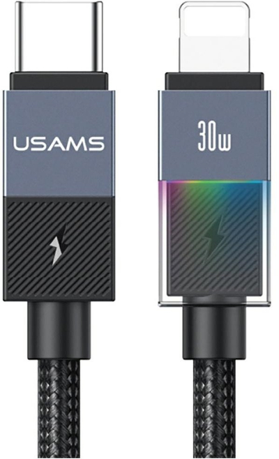 Kabllo karikimi USAMS SJ776, USB C në Lightning, 30W PD, 1.2m, tarnish