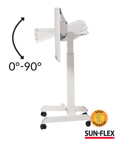 Tavolinë ergonomike SUN FLEX EASYDESK PRO, rregullim lartësie me gaz, kënd 0° 90°, e zezë