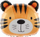 Balonë folje Tiger, 52x57cm, shumëngjyrëshe