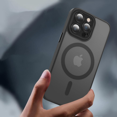 Mbulesë telefoni Tech-Protect Magmat Cam+ MagSafe për iPhone 15, mat, e zezë