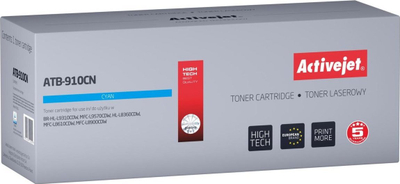 Toneri Activejet ATB-910CN, mban vendin e Brother TN-910C, 9000 faqe, blu
