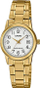 Orë dore Casio LTP-V002G-7B2 për femra, analog, datë, e artë