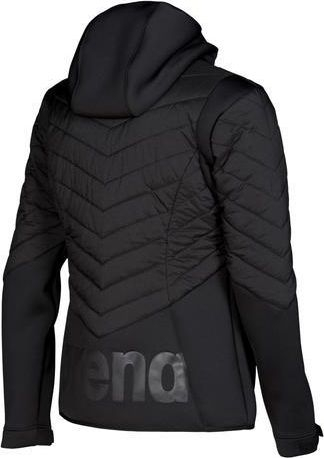 Xhaketë sportive Arena Hooded F/Z Half-Quilted, XXL, me kapuç, e zezë