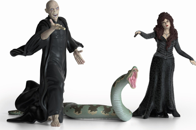 Figurina Schleich Lord Voldemort Nagini Bellatrix Lestrange, set për koleksion, nga 6 vjeç, shumëngjyrëshe