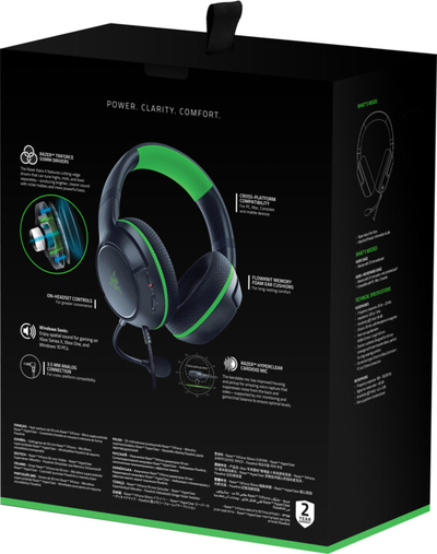 Kufje Razer Kaira X për Xbox, të zeza