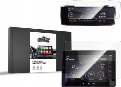 Folie mbrojtëse ekrani GRIZZ Glass, 2in1, për Renault C Evolution Navi, transparente