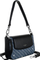 Çantë crossbody David Jones CH21051, xhins, me rrip që shtyhet, blu me të zezë