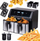 Fritezë ajri Eldom IDEAL Fat-Free Double Horizontal, 9L, 8 funksione, e zezë
