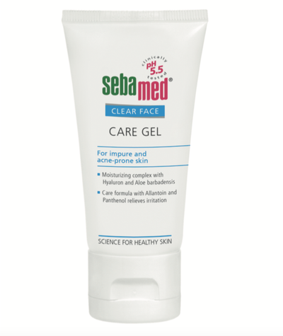 Xhel hidratues Sebamed Clear Face Care kundër akneve, 50ml