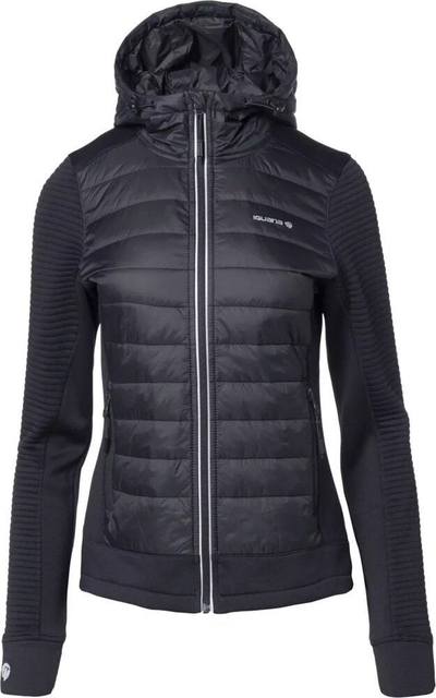 Xhaketë Iguana Guelo Quilted Jacket W, e lehtë, me kapuç, e zezë