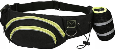 Çantë trajnimi për qen Kerbl Active, brez beli 70–120 cm, poliestër, e zezë
