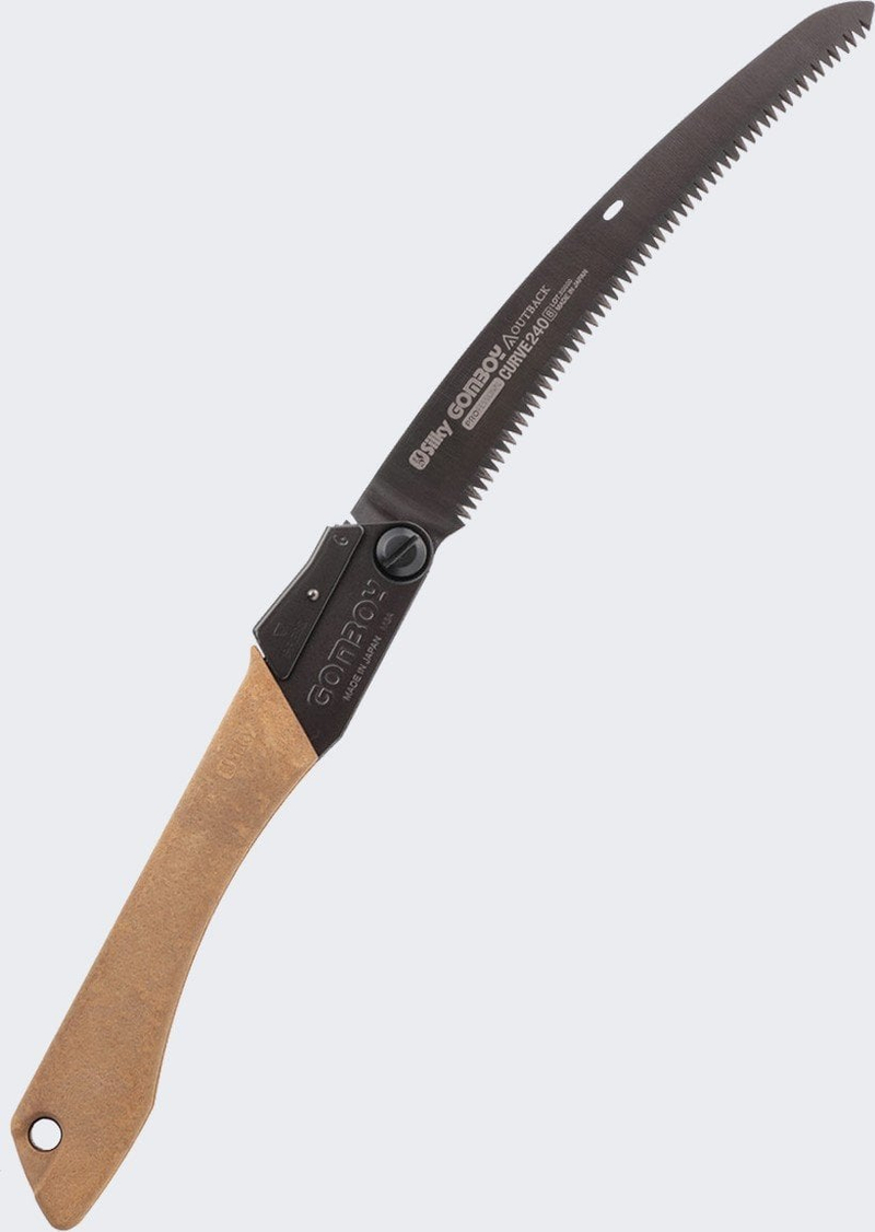 Sharrë dore Silky Gomboy Curve Professional Outback Edition, çelik karboni, veshje Nickel Tin, e zezë