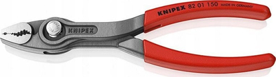 Kliçka kombinim Knipex TwinGrip 82 01, 150mm, rregullim me buton