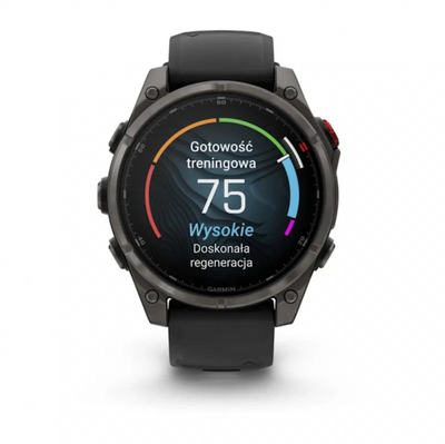 Паметен часовник Garmin Fēnix 8 Pro, 47mm, DLC титан, сив