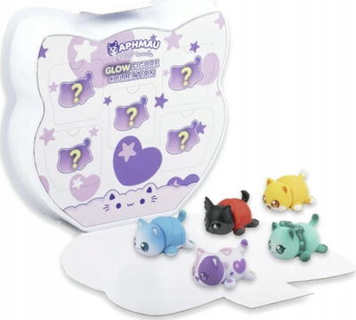 Set me figurina Aphmau MeeMeows Glow, 5 copë, që ndriçojnë në errësirë, shumëngjyrësh