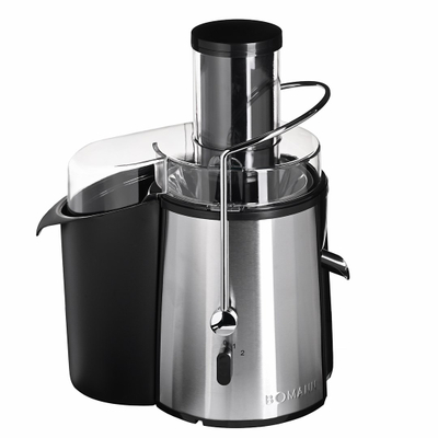 Shtrydhëse frutash Bomann AE 1917, centrifugale, çelik inox, e zezë metalike