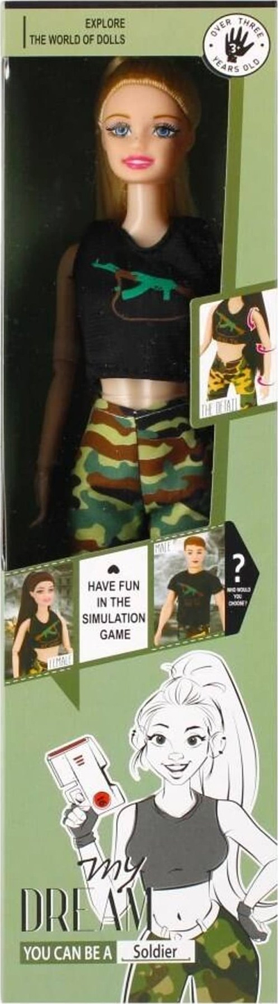 Kukull Mega Creative DOLL, 29cm, profesione të ndryshme, multikolor