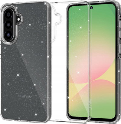 Mbulesë telefoni Tech-Protect FlexAir për Samsung Galaxy A56 5G, TPU i butë, me glitter, transparente