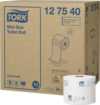 Letër higjienike Tork Universal, 1 shtresë, 27 role, e bardhë
