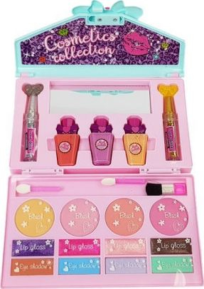 Set lodër kozmetike Leantoys My Beauty Makeup Handbag, me çantë dore, për goca, rozë