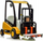 Lodër forklift Leantoys Nd2419916, me bateri, interaktive, e verdhë