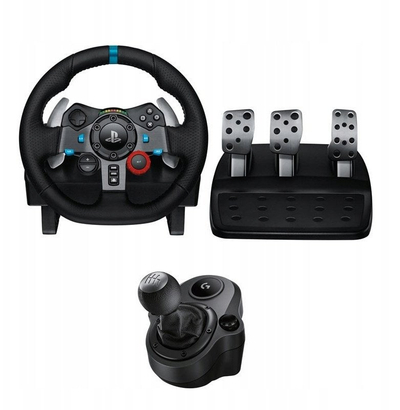 Timon lojërash Logitech G29 Driving Force, Force Feedback, për PlayStation dhe PC, i zi
