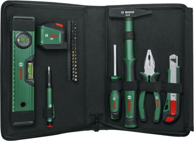 Set veglash Bosch 1600A02BY6, 25 pjesë, me çantë bezhë tekstili