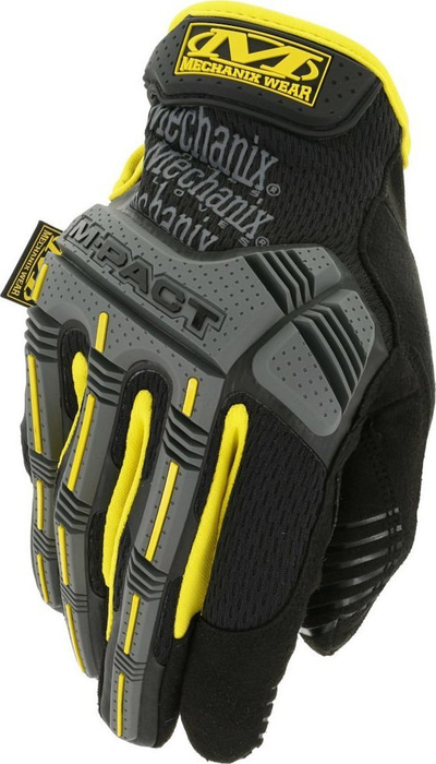 Doreza pune Mechanix Wear M-PACT, me mbrojtje TPR, jastëk D3O, të verdha