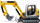 Lodër ekskavator Siku Super Wacker Neuson ET65 3559, model metalik, me zinxhirë, shumëngjyrëshe