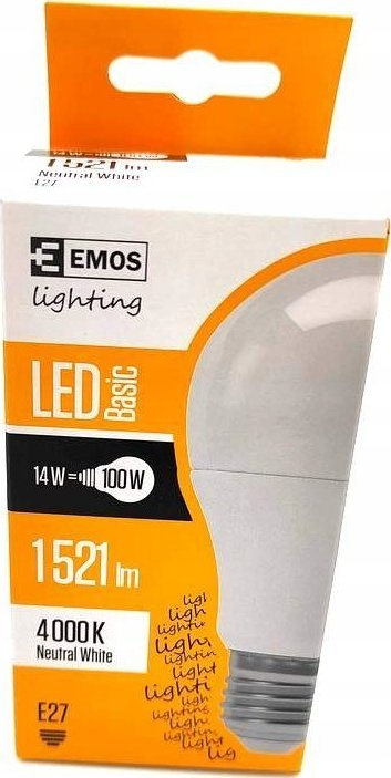 Llampë LED Emos Basic, 14W 100W, E27, 4000K e bardhë neutrale
