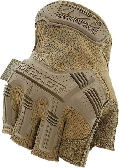 Doreza taktike Mechanix Wear M-Pact, gjysmë gishta, madhësia L, coyote tan