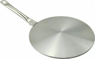 Adapter për sobë me induksion KingHoff KH 1710, 28 cm, çelik inox, argjendtë