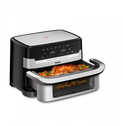 Фритеза со воздух Tefal Easy Fry Flex EY922D, 9L, екран на допир, црна
